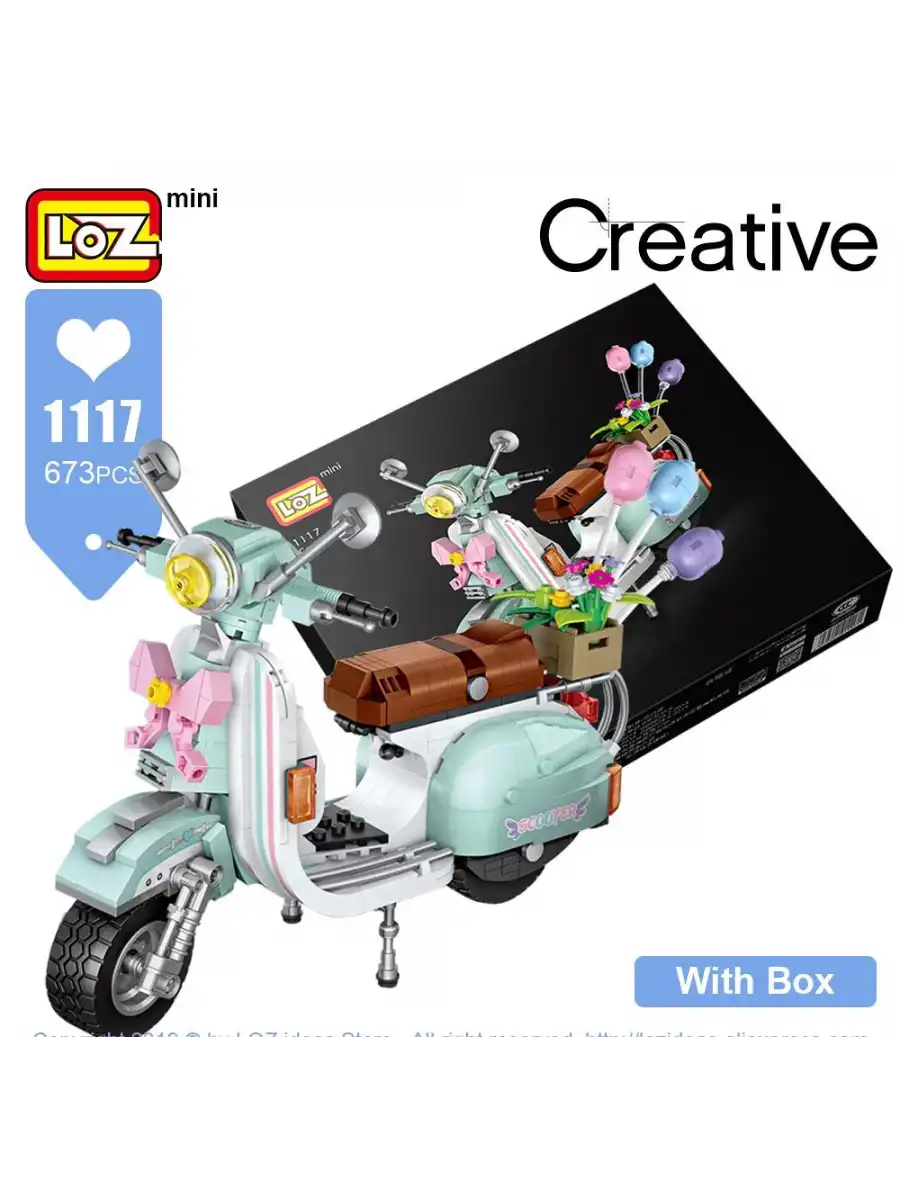 Mikro Blok Motosiklet 673 Parça - Lego Setleri - Loz Mini Lego - Motor Lego - Loz Lego - Mikro Bloklar