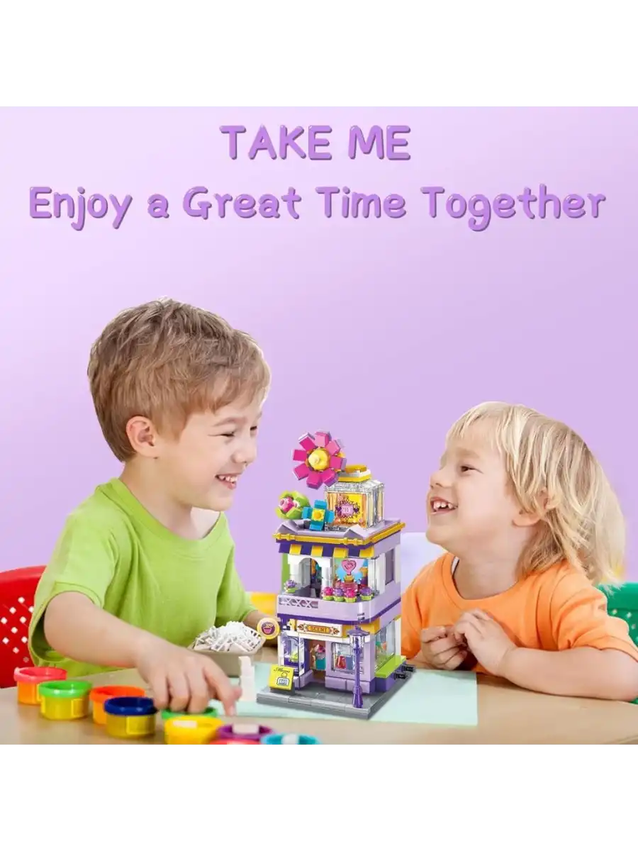 Mikro Blok Parfüm Dükkanı 306 Parça - Lego Setleri - Keeppley Mini Lego - Dükkan Lego - Keeppley Lego - Mikro Bloklar