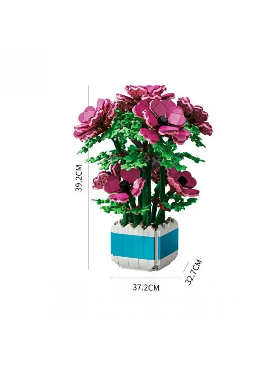 Mikro Blok Şakayık Çiçeği 1113 Parça - Lego Setleri - MEGA Lego - Çiçek Lego - MEGA Çiçek Lego - Mikro Bloklar