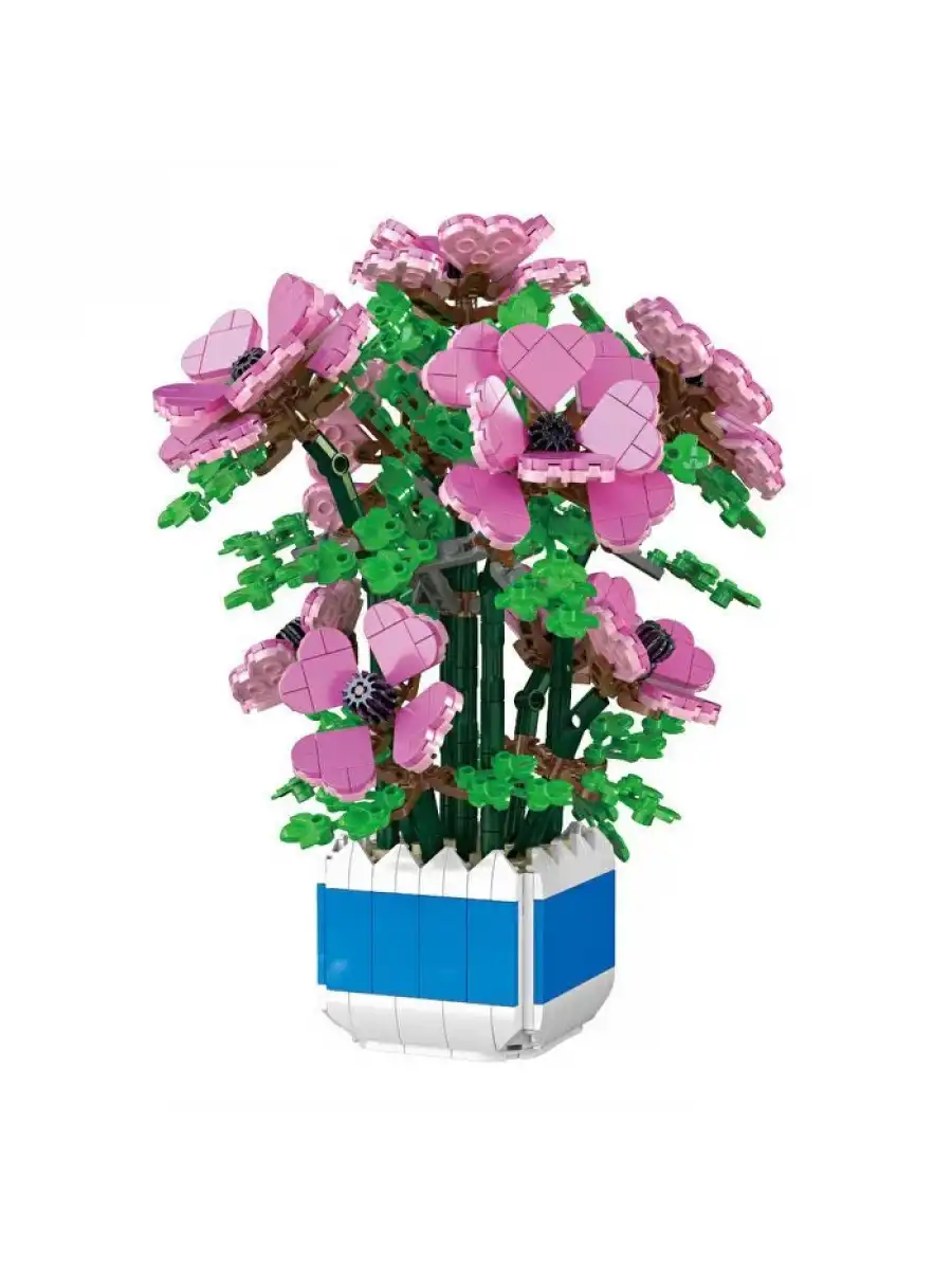 Mikro Blok Şakayık Çiçeği 1113 Parça - Lego Setleri - MEGA Lego - Çiçek Lego - MEGA Çiçek Lego - Mikro Bloklar