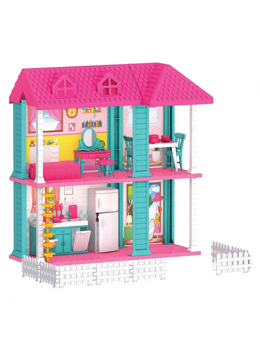 Milanın 2 Katlı Rüya Evi - Ev Oyuncak - Milanın Rüya Ev Seti - Barbie Ev Seti - Rüya Evi - Oyun Evi