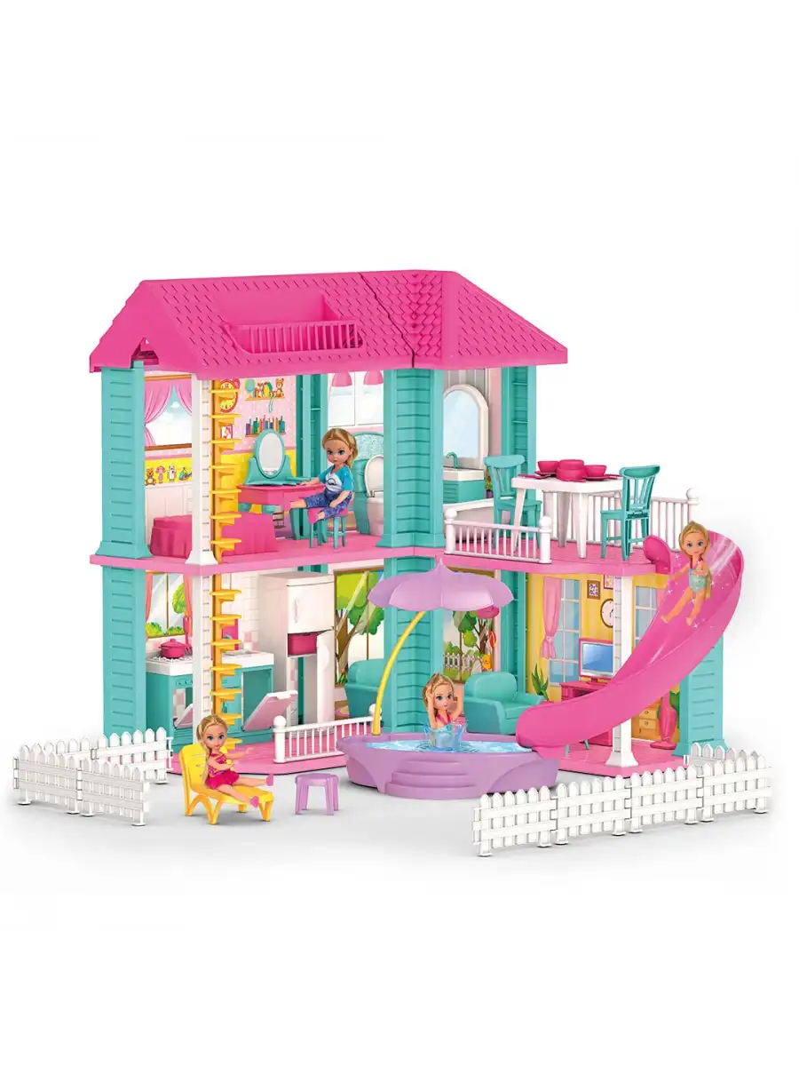 Milanın Miami Evi - Ev Oyuncak - Milanın Miami Ev Seti - Barbie Ev Seti - Rüya Evi - Oyun Evi