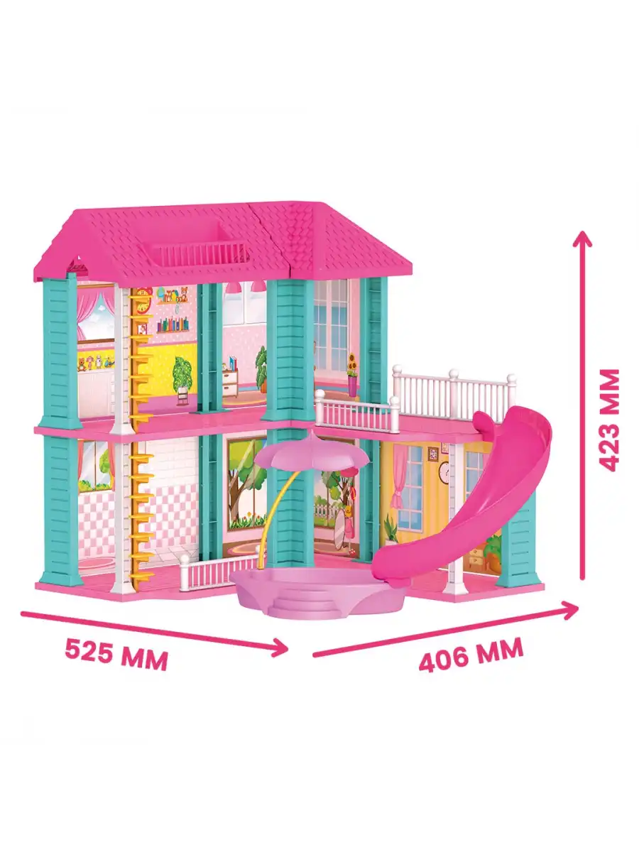 Milanın Miami Evi - Ev Oyuncak - Milanın Miami Ev Seti - Barbie Ev Seti - Rüya Evi - Oyun Evi