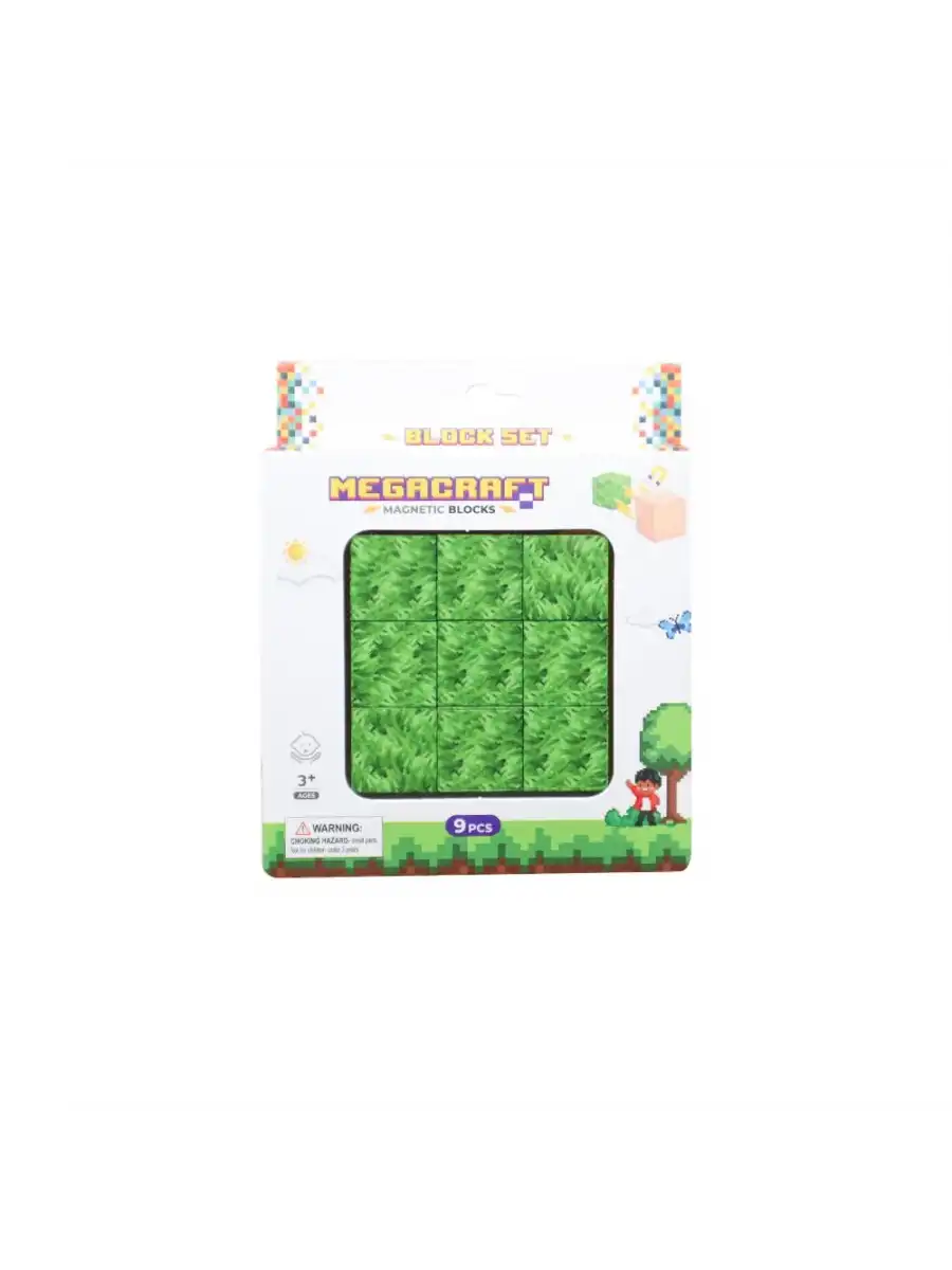 Minecraft Çimen Desenli Blok Manyetik Lego Minecraft Manyetik Lego Minecraft Lego Megnetic Blocks