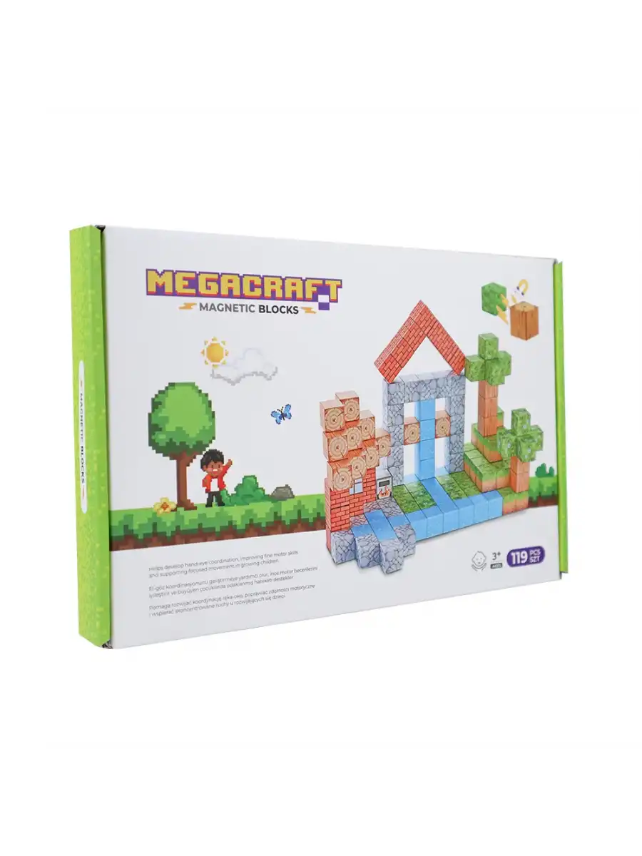 Minecraft Orman Temalı 119 Parça Manyetik Lego Minecraft Manyetik Lego Minecraft Lego Megnetic Blocks