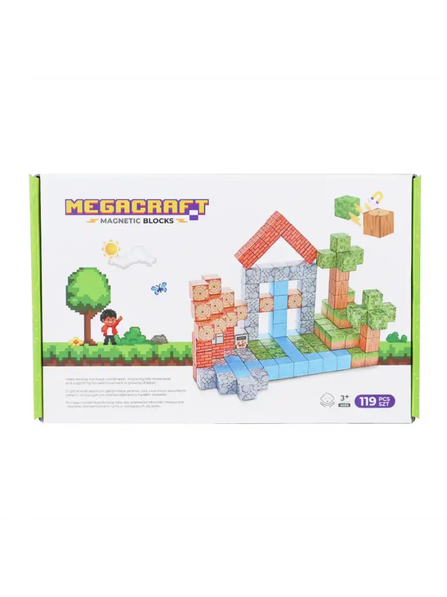 Minecraft Orman Temalı 119 Parça Manyetik Lego Minecraft Manyetik Lego Minecraft Lego Megnetic Blocks
