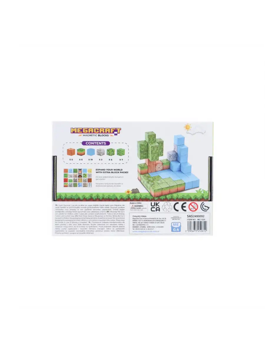 Minecraft Orman Temalı 47 Parça Manyetik Lego Minecraft Manyetik Lego Minecraft Lego Megnetic Blocks