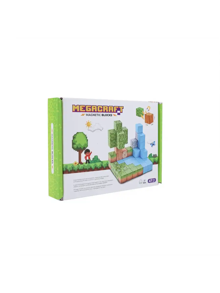Minecraft Orman Temalı 47 Parça Manyetik Lego Minecraft Manyetik Lego Minecraft Lego Megnetic Blocks