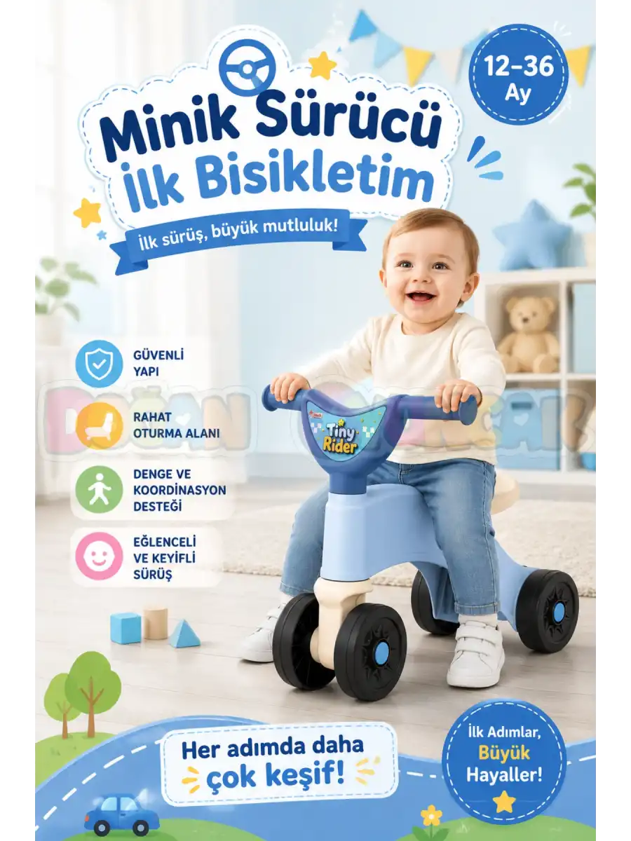 Minik Sürücü İlk Bisikletim Pembe