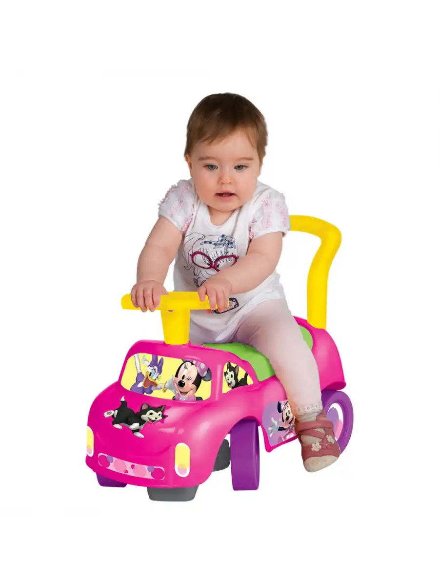 Minnie Mouse İlk Arabam - Binmeli Araba - Çocuk Arabası - İlk Adım Arabası