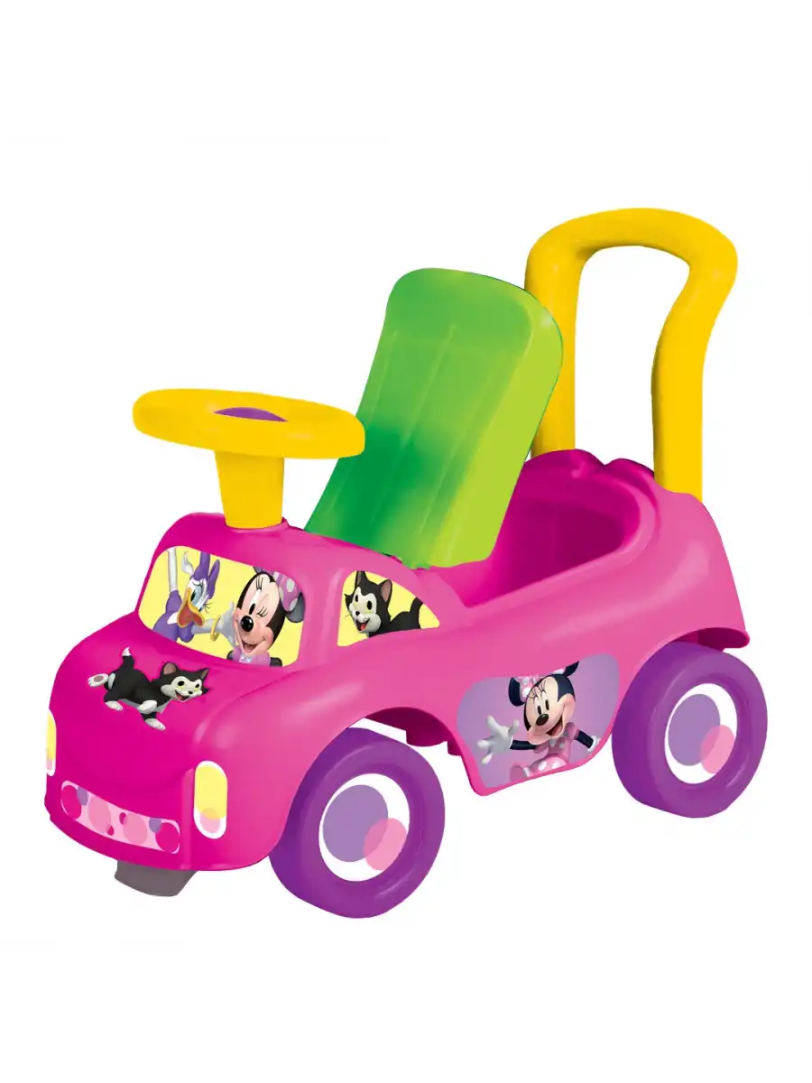 Minnie Mouse İlk Arabam - Binmeli Araba - Çocuk Arabası - İlk Adım Arabası