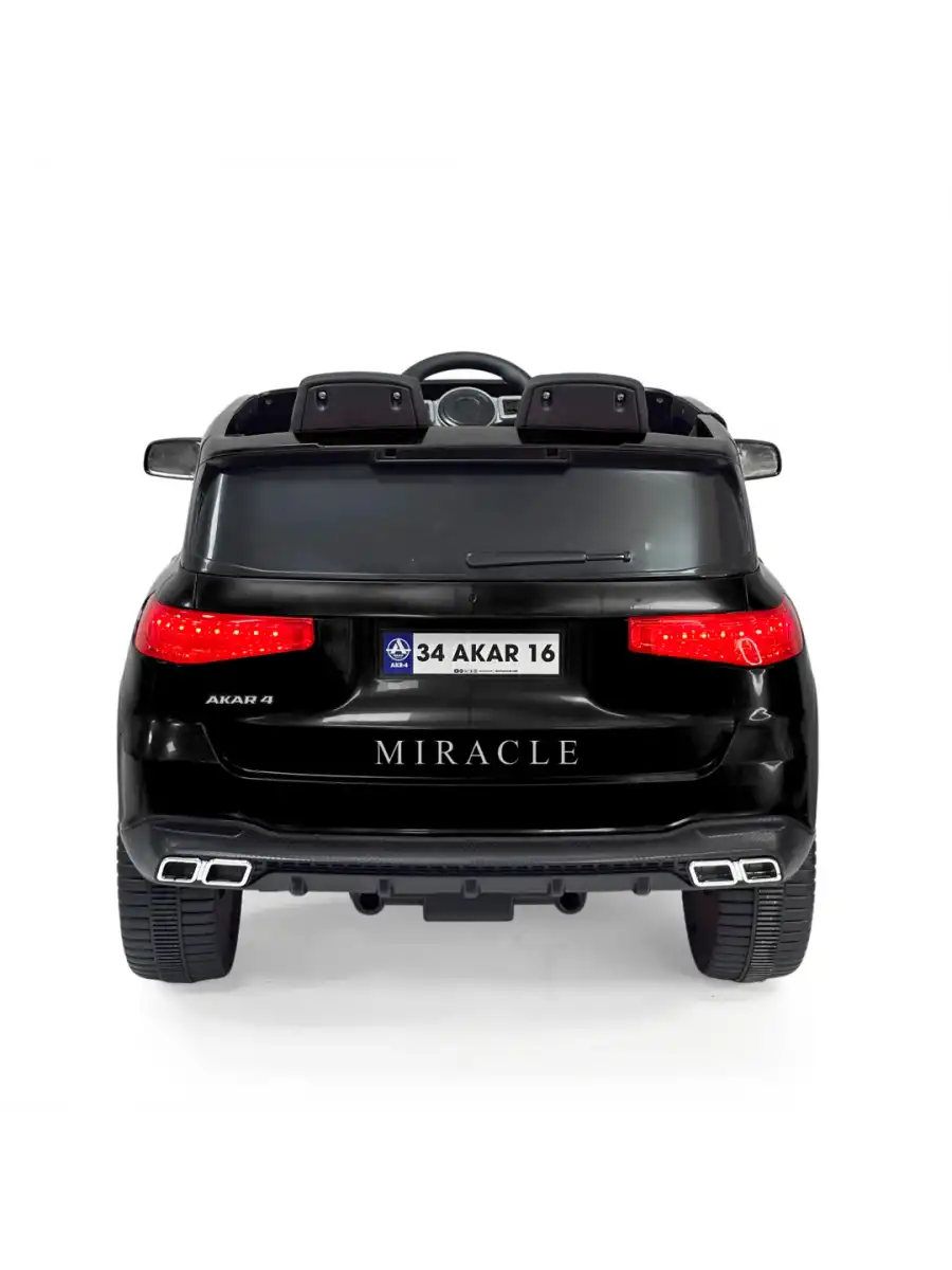 Miracle GT Siyah Uzaktan Kumandalı 4X2 12 Volt Akülü Araba - RC Mercedes Akülü Araba