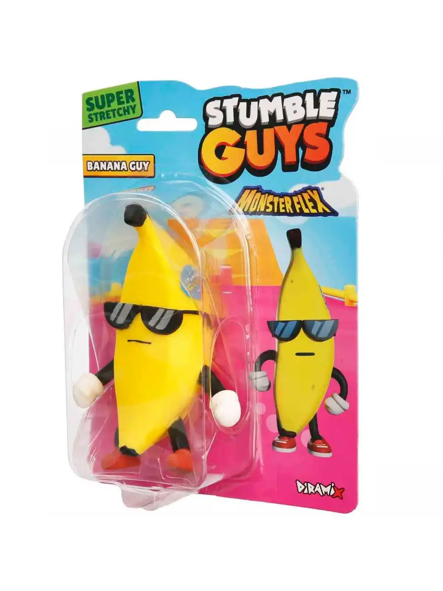 Monster Flex Stumble Guys Stretch Banana Guy Figür - Stumble Guys Stretch Figür - Stumble Guys Oyuncakları