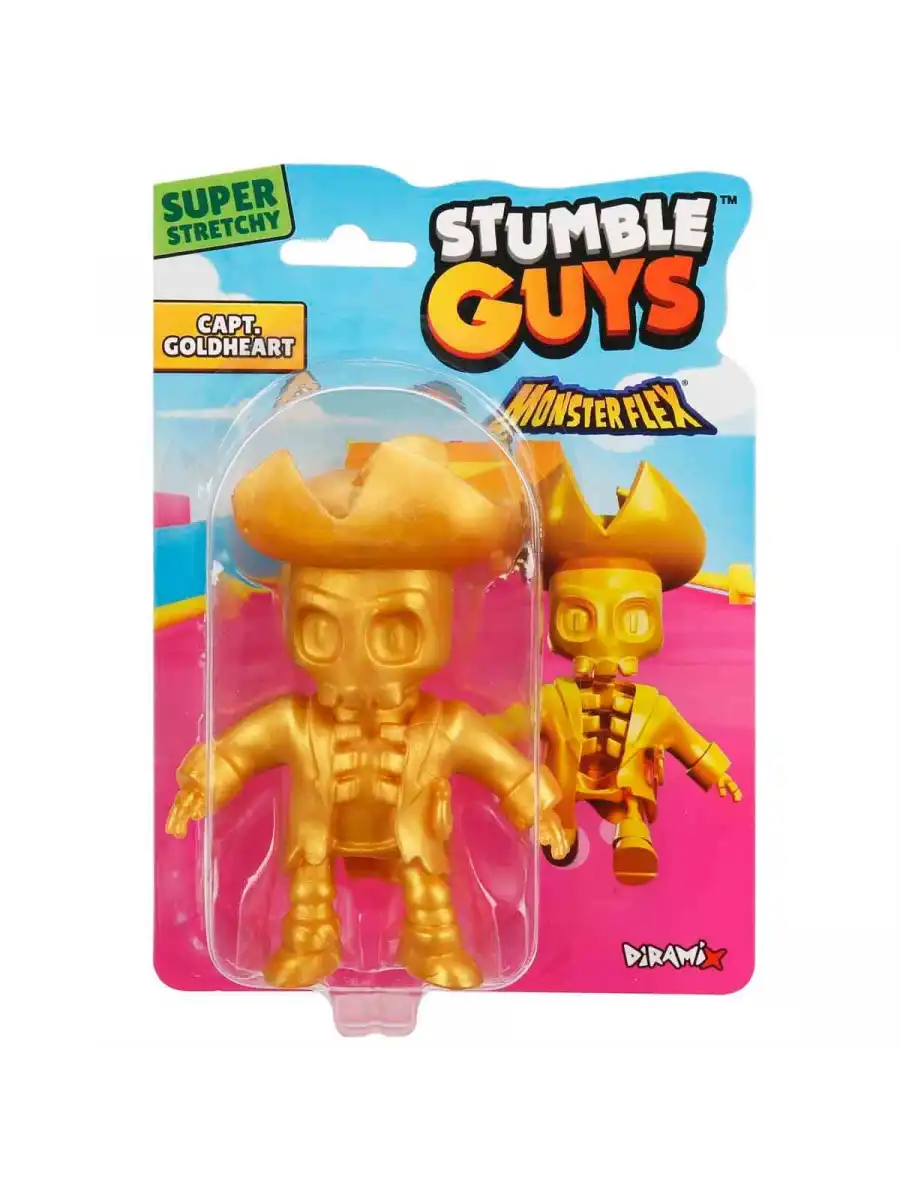Monster Flex Stumble Guys Stretch Capt Goldheart Figür - Stumble Guys Stretch Figür - Stumble Guys Oyuncakları