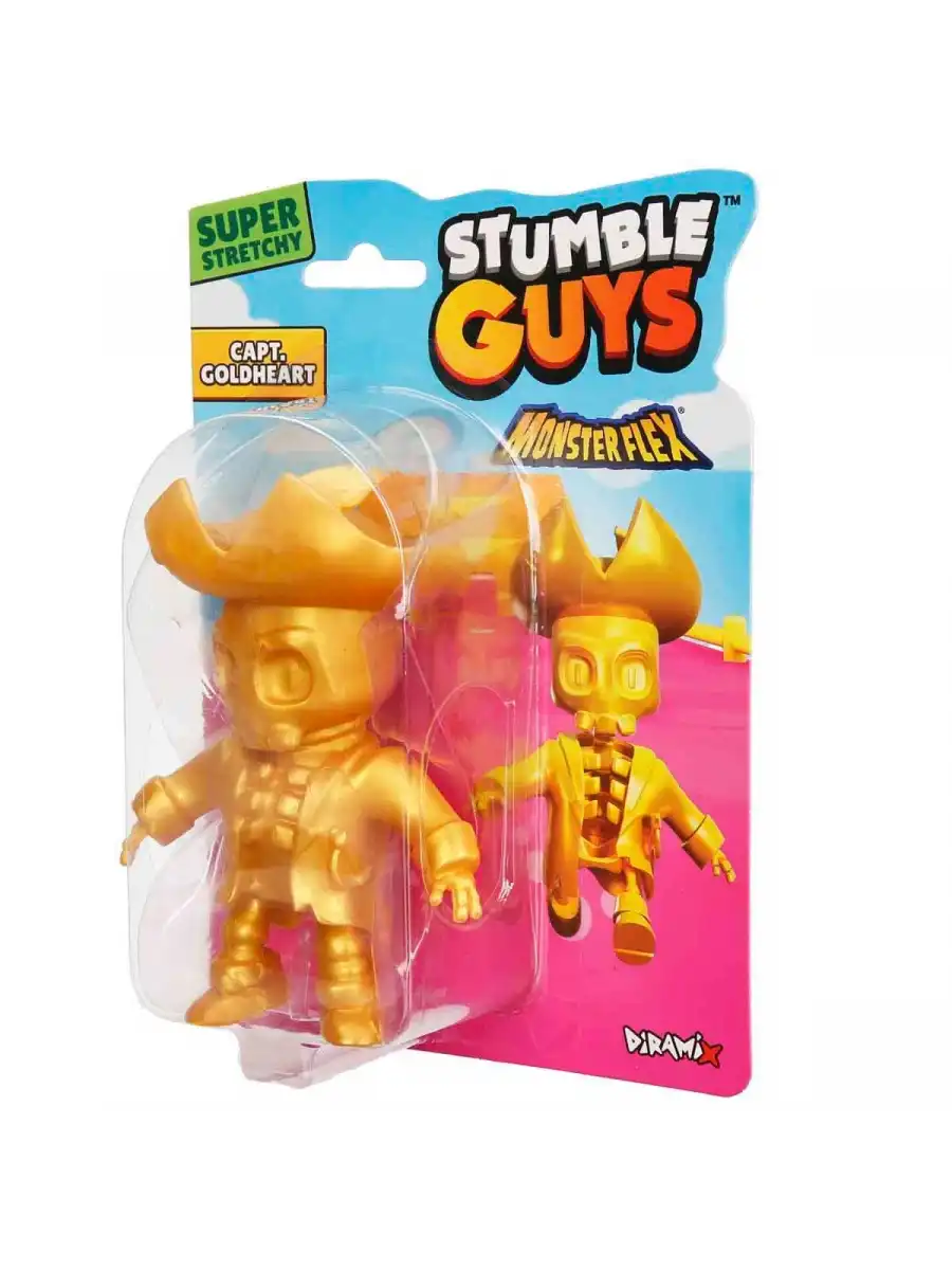 Monster Flex Stumble Guys Stretch Capt Goldheart Figür - Stumble Guys Stretch Figür - Stumble Guys Oyuncakları