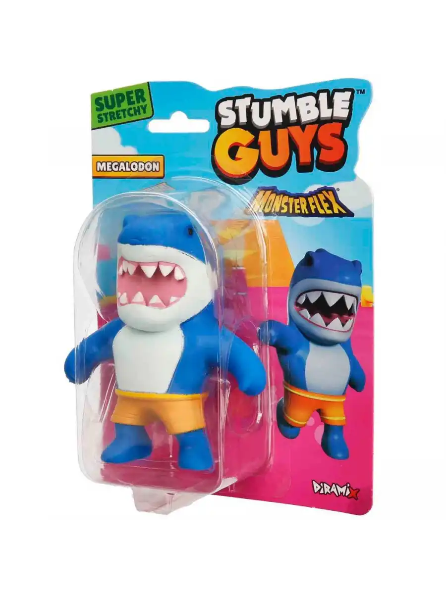Monster Flex Stumble Guys Stretch Megalodon Figür - Stumble Guys Stretch Figür - Stumble Guys Oyuncakları