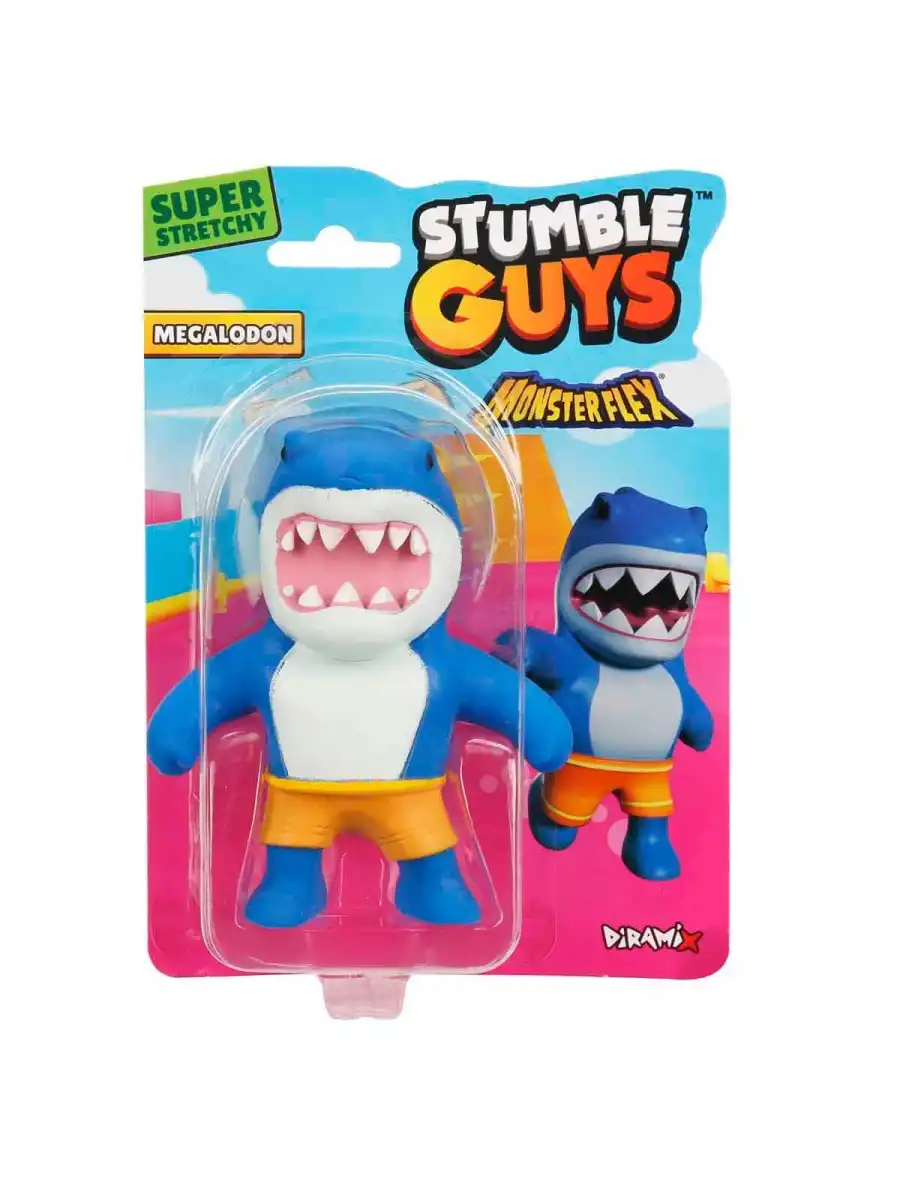 Monster Flex Stumble Guys Stretch Megalodon Figür - Stumble Guys Stretch Figür - Stumble Guys Oyuncakları
