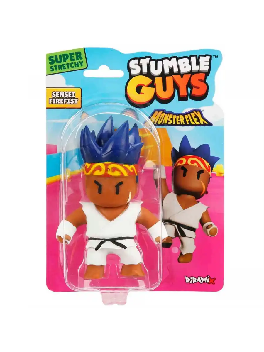 Monster Flex Stumble Guys Stretch Sensei Firefist Figür - Stumble Guys Stretch Figür - Stumble Guys Oyuncakları