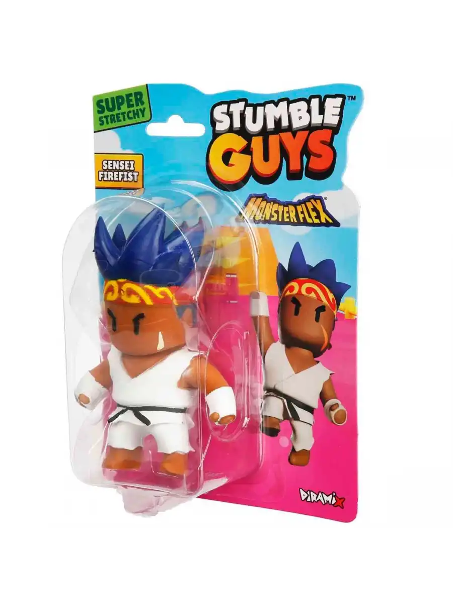 Monster Flex Stumble Guys Stretch Sensei Firefist Figür - Stumble Guys Stretch Figür - Stumble Guys Oyuncakları