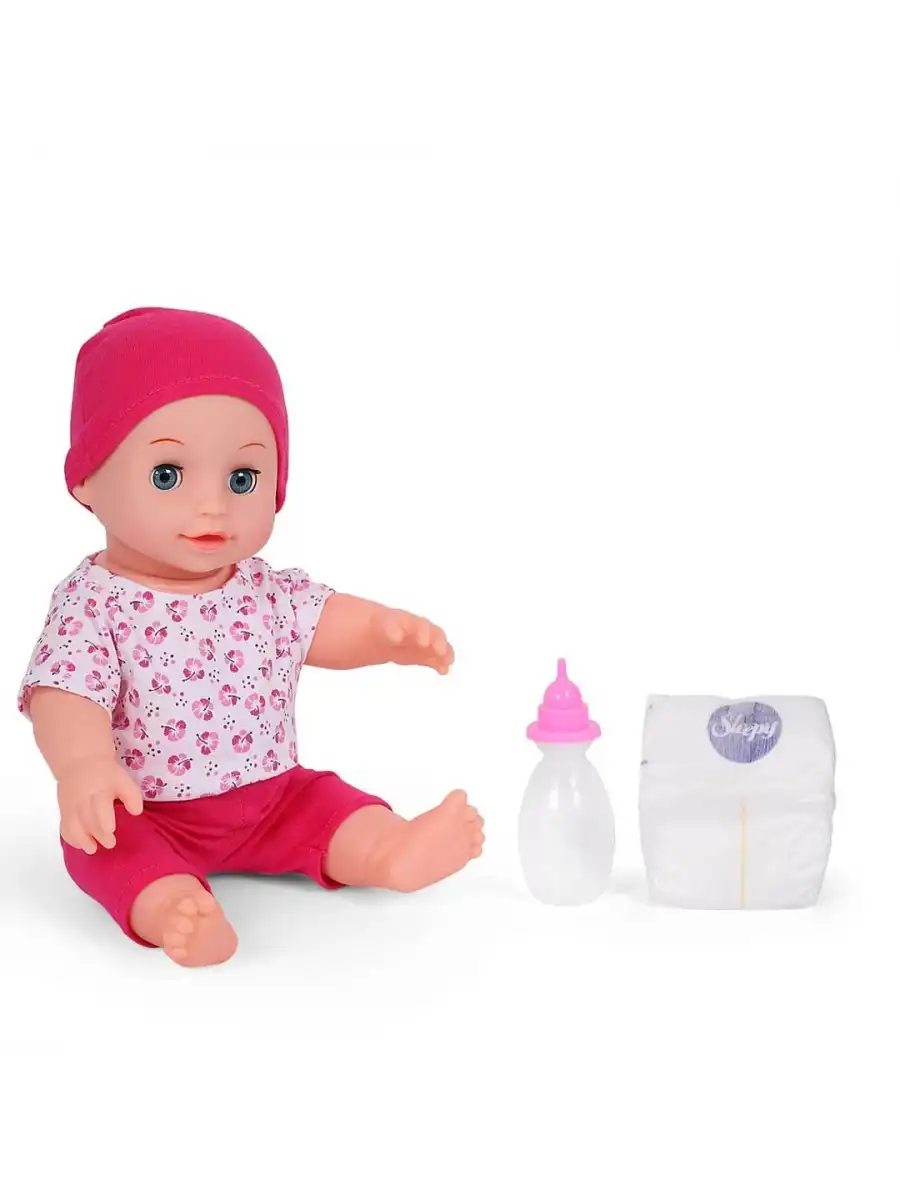 Naime Altını Islatan Et Bebek - Oyuncak Altını Islatan Bebek - Su İçen Bebek - Altına İşeyen Bebek - Pembe