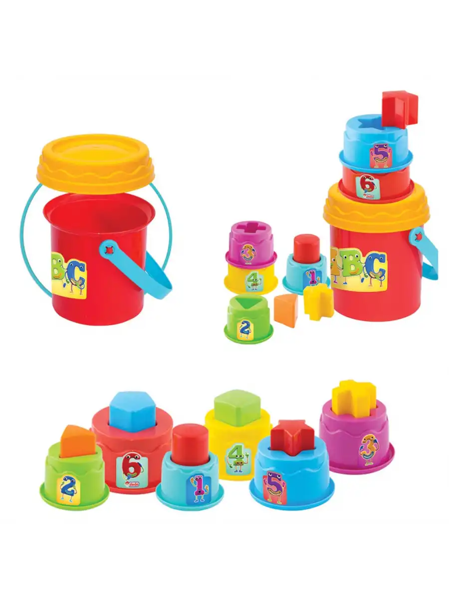 Neşeli Kuleler - Bultak Lego - Bebek Oyuncağı - Şekil Takmaca - Kule Oyunu