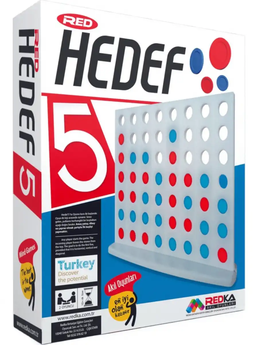 Orijinal Hedef 5 Oyunu - Akıl ve Zeka Oyunu - Hedef 5 Oyunu - Redka Hedef 5 Oyunu - Strateji Oyunu