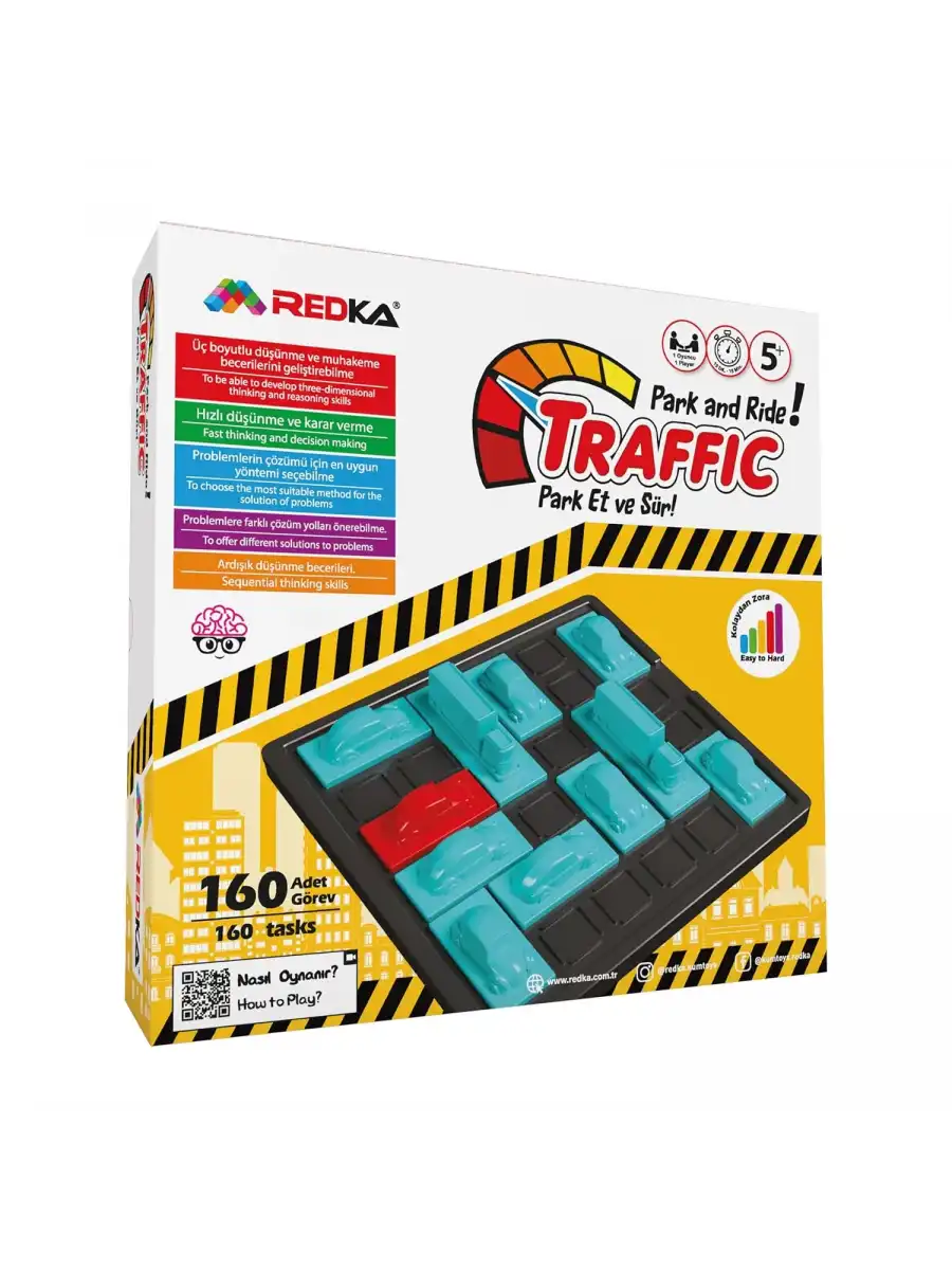 Orijinal Trafik Oyunu - Akıl ve Zeka Oyunu - Labirent Oyunu - Redka Traffic Oyunu - Strateji Oyunu