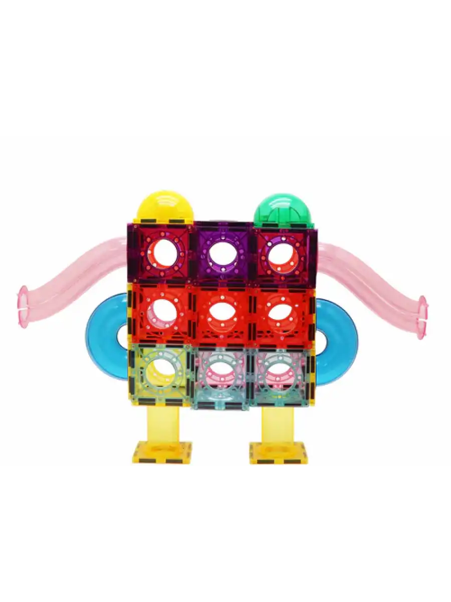Orijinal Magnescape Magnetic Tiles 106 Parça - Magnetic Magical Magnet - Mıknatıslı Lego Magnescape
