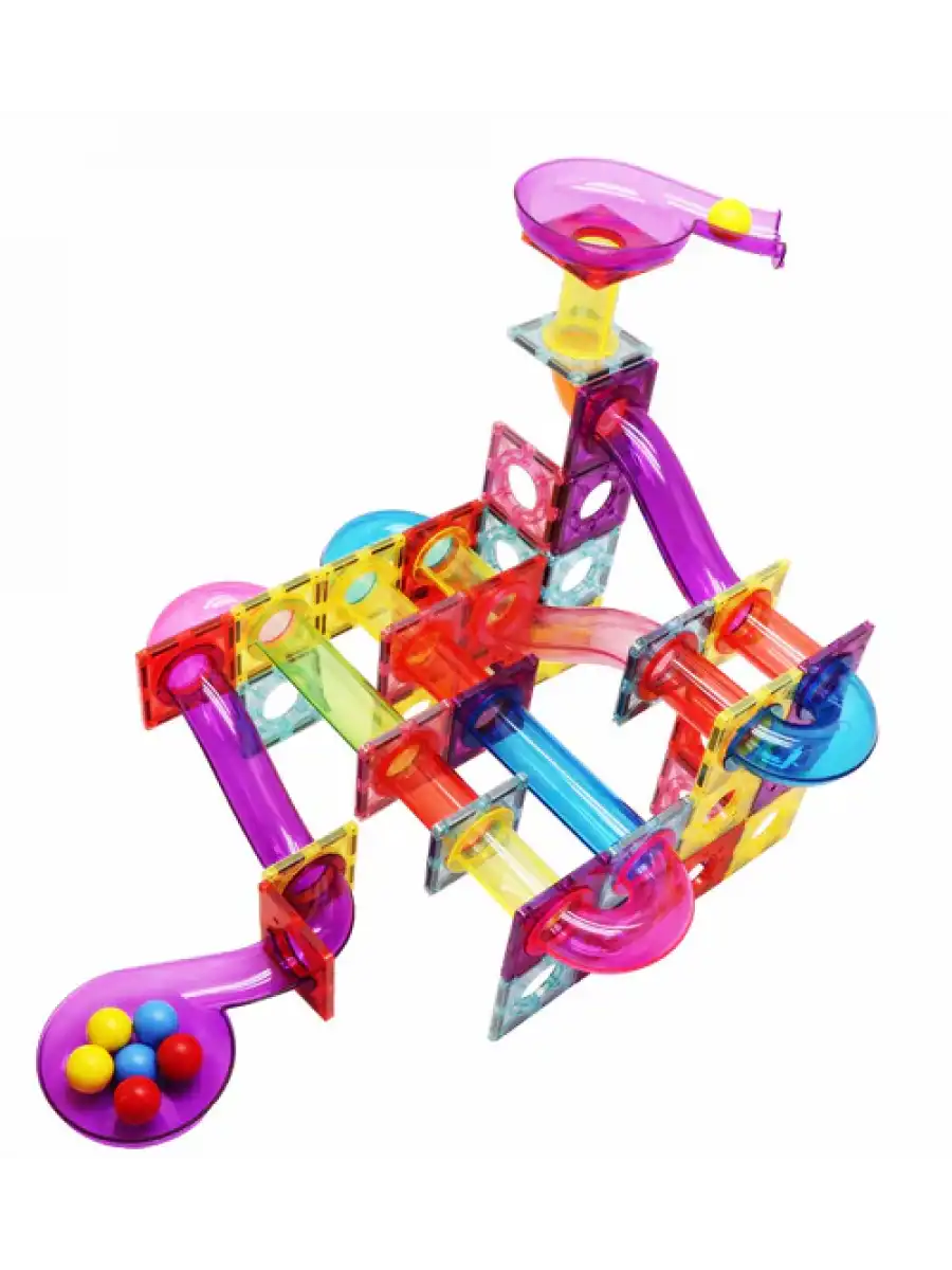 Orijinal Magnescape Magnetic Tiles 106 Parça - Magnetic Magical Magnet - Mıknatıslı Lego Magnescape