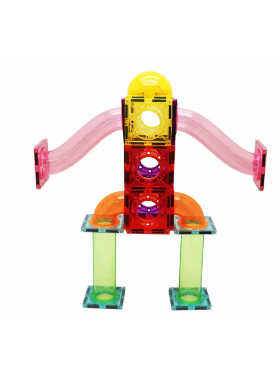 Orijinal Magnescape Magnetic Tiles 106 Parça - Magnetic Magical Magnet - Mıknatıslı Lego Magnescape