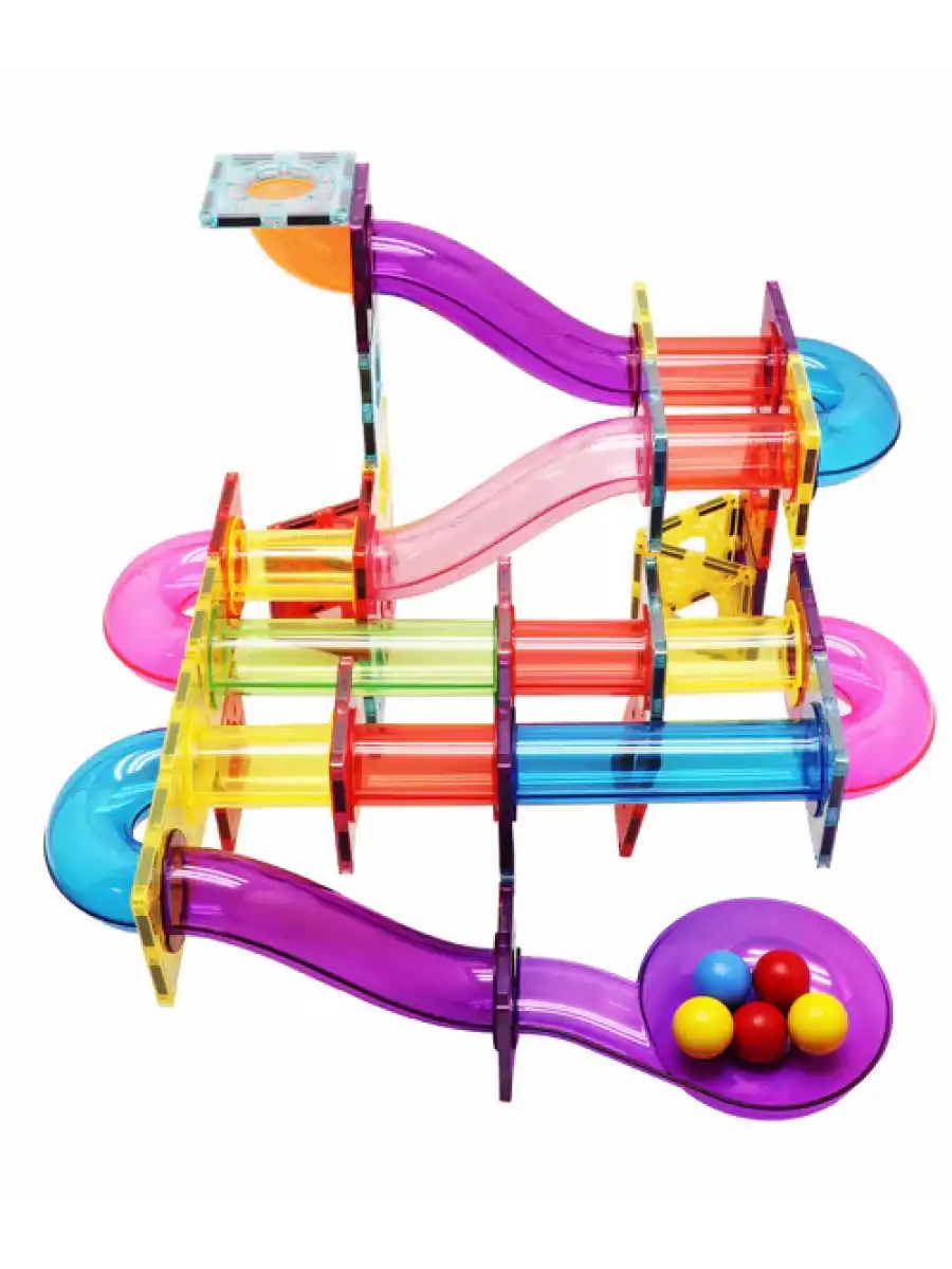 Orijinal Magnescape Magnetic Tiles 106 Parça - Magnetic Magical Magnet - Mıknatıslı Lego Magnescape
