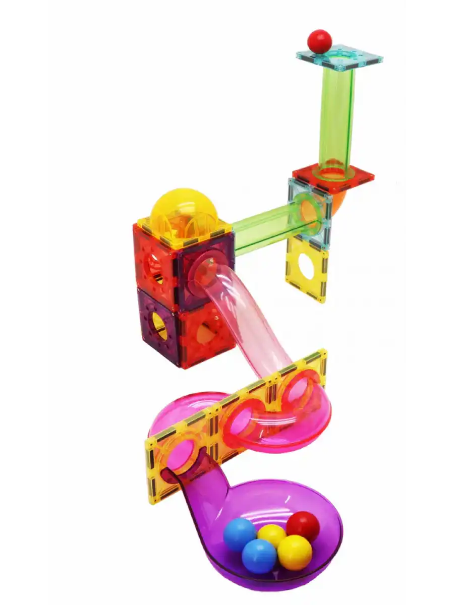 Orijinal Magnescape Magnetic Tiles 106 Parça - Magnetic Magical Magnet - Mıknatıslı Lego Magnescape
