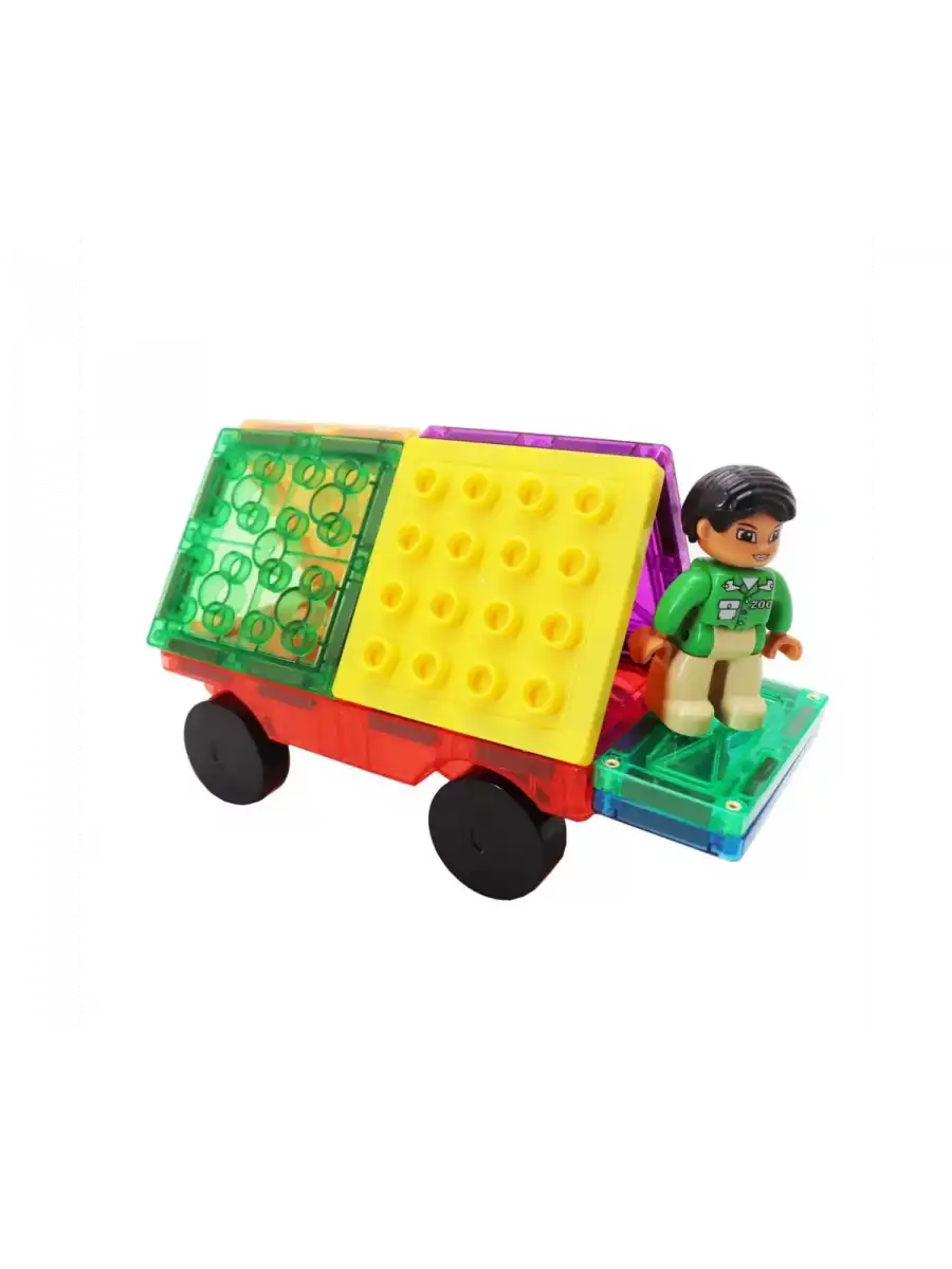 Orijinal Magnescape Magnetic Tiles 40 Parça - Magnetic Magical Magnet - Mıknatıslı Lego Magnescape
