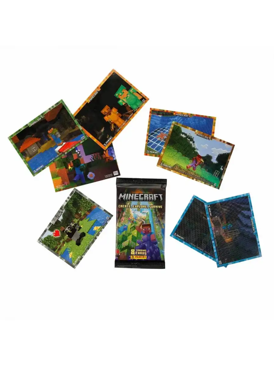Orijinal Minecraft Treadin Card (4 Paket) - Minecraft Oyun Kartları - Minecraft Koleksiyonluk Kartı Minecraft Kart