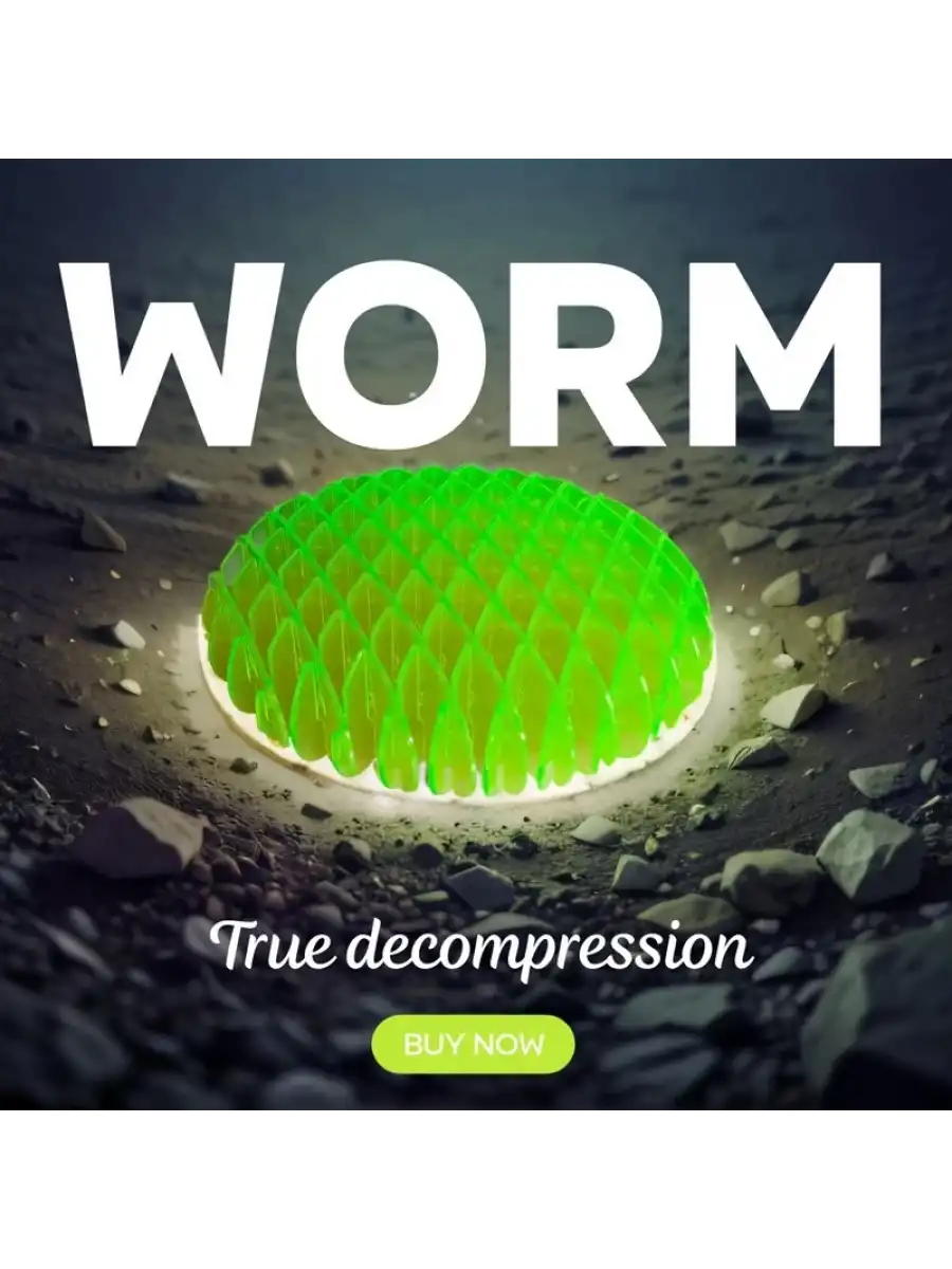 Orijinal Morf Flexi Fidget Stres Oyuncağı Worm fidget Stres Giderici Solucan Stres Yay - Gökkuşağı