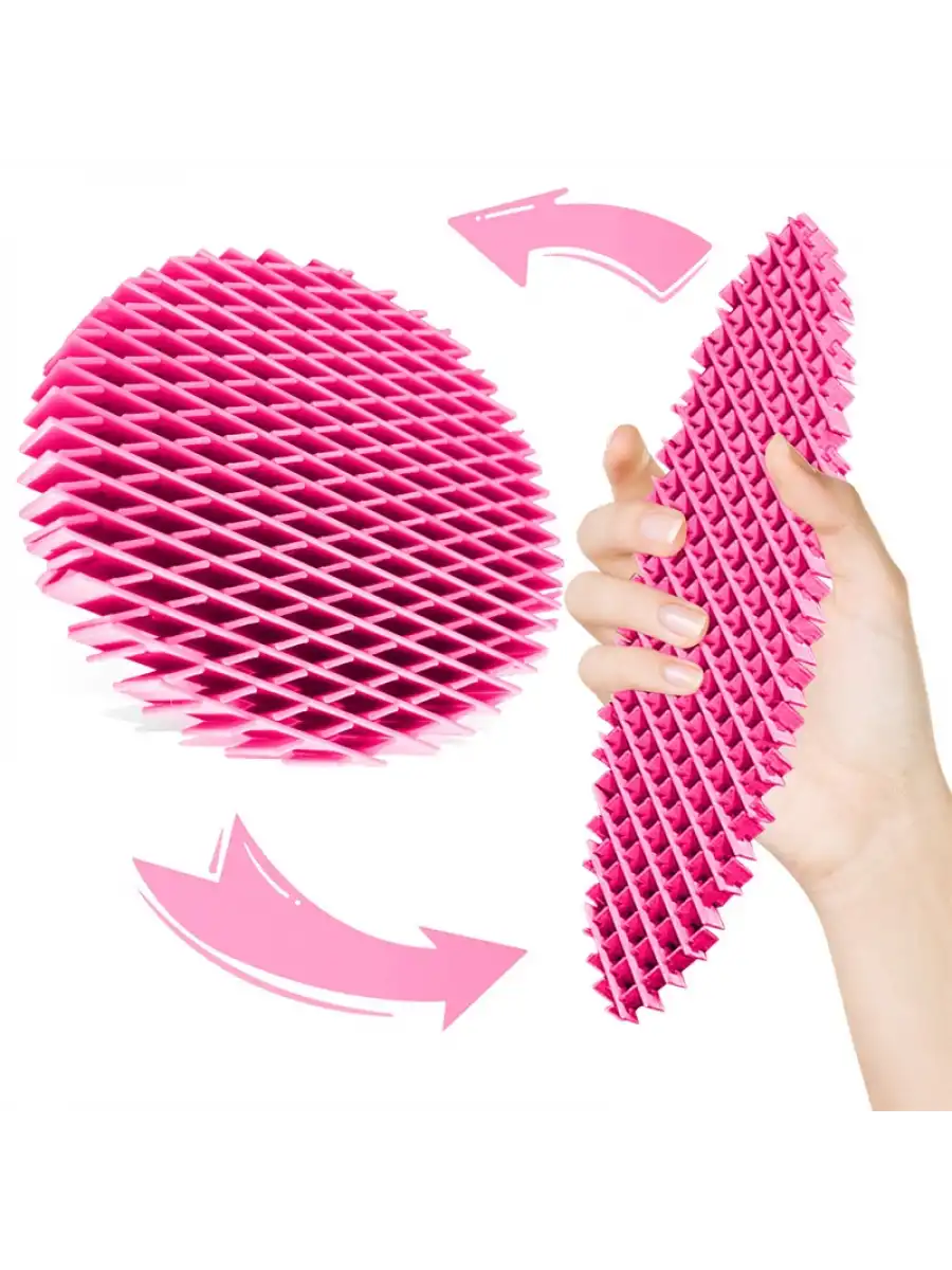 Orijinal Morf Flexi Fidget Stres Oyuncağı Worm fidget Stres Giderici Solucan Stres Yay - Pembe