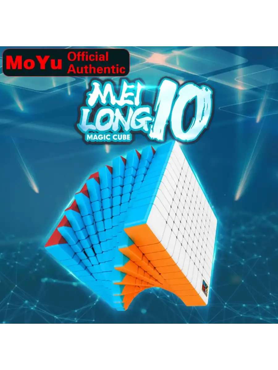 Orijinal MoYu Meilong 10x10 Küp - Moyu Speed Cube - Moyu 10x10 Zeka Küpü - Zeka Küpü - Rubik Küp