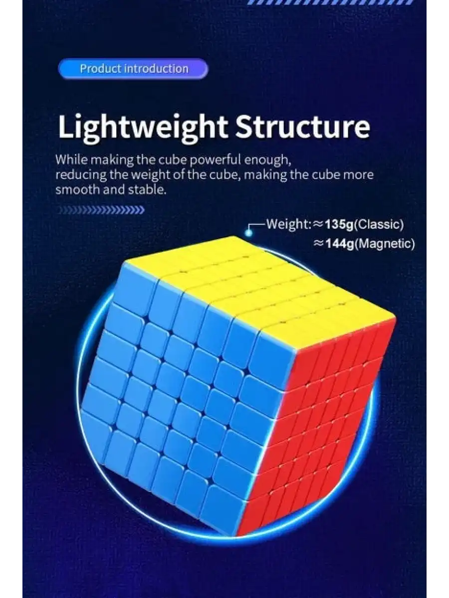 Orijinal MoYu Meilong 6x6 Manyetik Küp 6M - Moyu Speed Cube - Moyu 6x6 Zeka Küpü - Zeka Küpü - Magnetic Cube