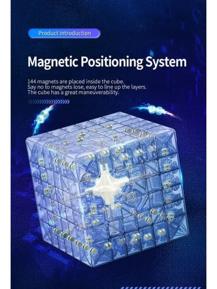 Orijinal MoYu Meilong 6x6 Manyetik Küp 6M - Moyu Speed Cube - Moyu 6x6 Zeka Küpü - Zeka Küpü - Magnetic Cube