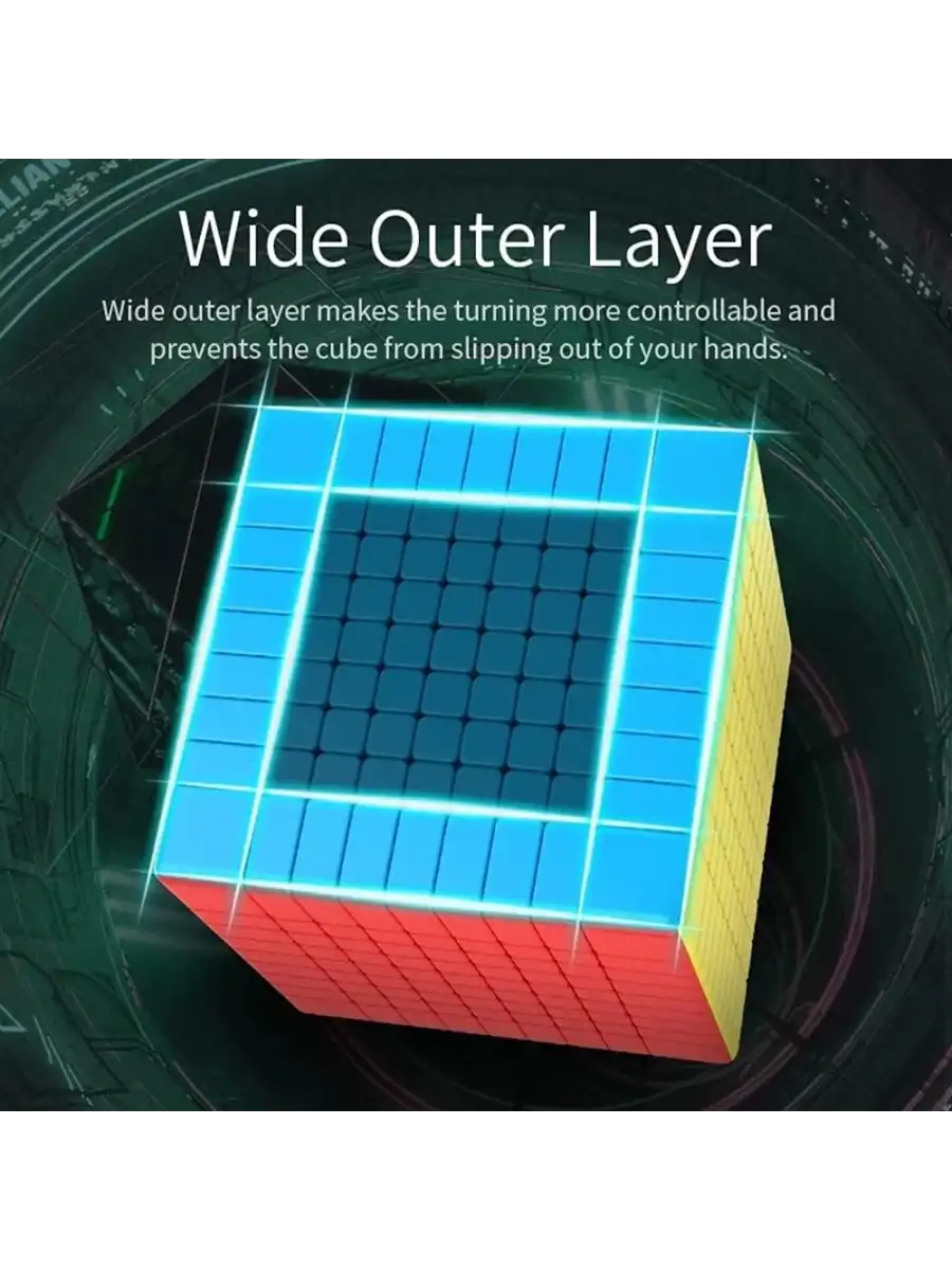 Orijinal MoYu Meilong 9x9 Küp - Moyu Speed Cube - Moyu 9x9 Zeka Küpü - Zeka Küpü - Rubik Küp