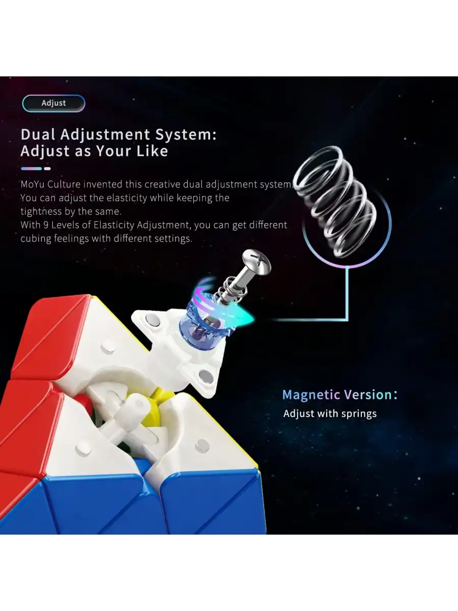 Orijinal MoYu Piramit RS Manyetik Çift Modülasyon Küp - Moyu Speed Cube - Moyu RS Piramit Zeka Küpü - Zeka Küpü - Magnetic Cube