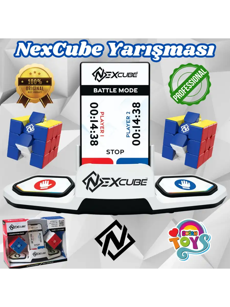 Orijinal NexCube Yarışması - Nexcube Speed Cube - NexCube Classic 3x3 Zeka Küpü - Zeka Küpü - Rubik Küp