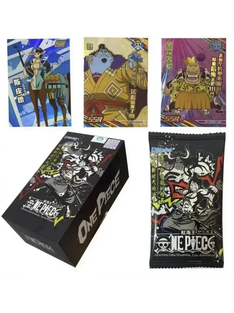 Orijinal One Piece Game Black Card Box 10 Booster Pack - One Piece Siyah Oyun Koleksiyonluk Kart One Piece Premium Kart