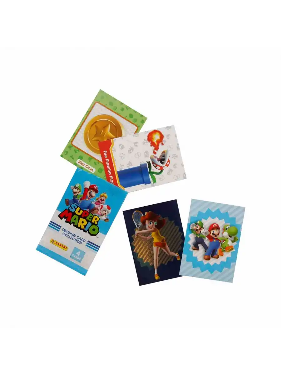 Orijinal Süper Mario Treadin Card (3 Paket) - Süper Mario Oyun Kartları - Süper Mario Koleksiyonluk Kartı