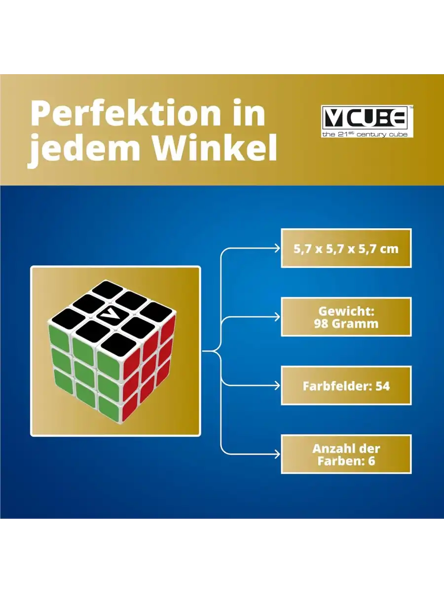 Orijinal V-Cube 3x3 Flat Küp - V-Cube Küp - Zeka Küpü - 3x3 Flat Küp - Akıl Küpü - Akıllı Küp -VCube
