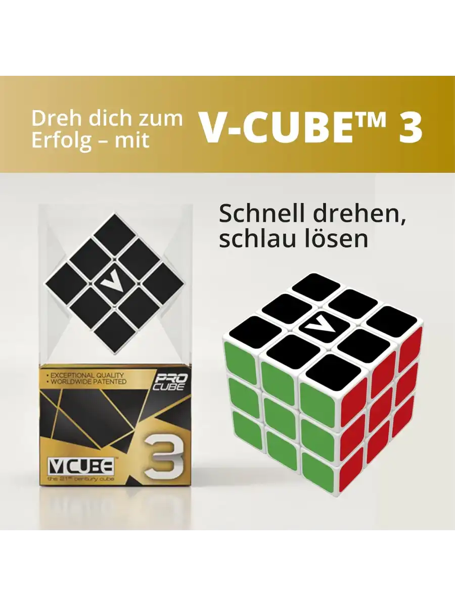 Orijinal V-Cube 3x3 Flat Küp - V-Cube Küp - Zeka Küpü - 3x3 Flat Küp - Akıl Küpü - Akıllı Küp -VCube