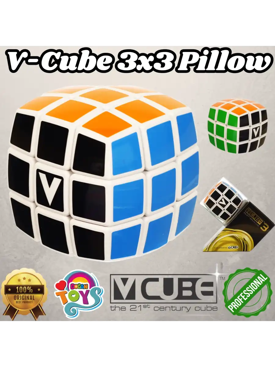 Orijinal V-Cube 3x3 Pillow Küp - V-Cube Küp - Zeka Küpü - 3x3 Pillow Küp - Akıl Küpü - Rubiks Küp -VCube