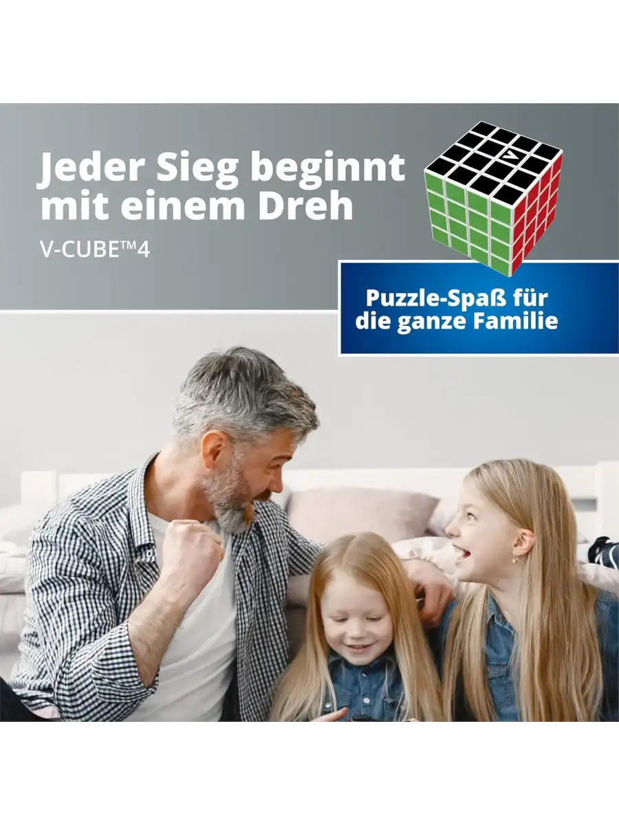 Orijinal V-Cube 4x4 Flat Küp - V-Cube Küp - Zeka Küpü - 4x4 Flat Küp - Akıl Küpü - Rubiks Küp -VCube