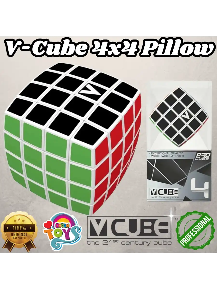 Orijinal V-Cube 4x4 Pillow Küp - V-Cube Küp - Zeka Küpü - 4x4 Pillow Küp - Akıl Küpü - Rubiks Küp -VCube