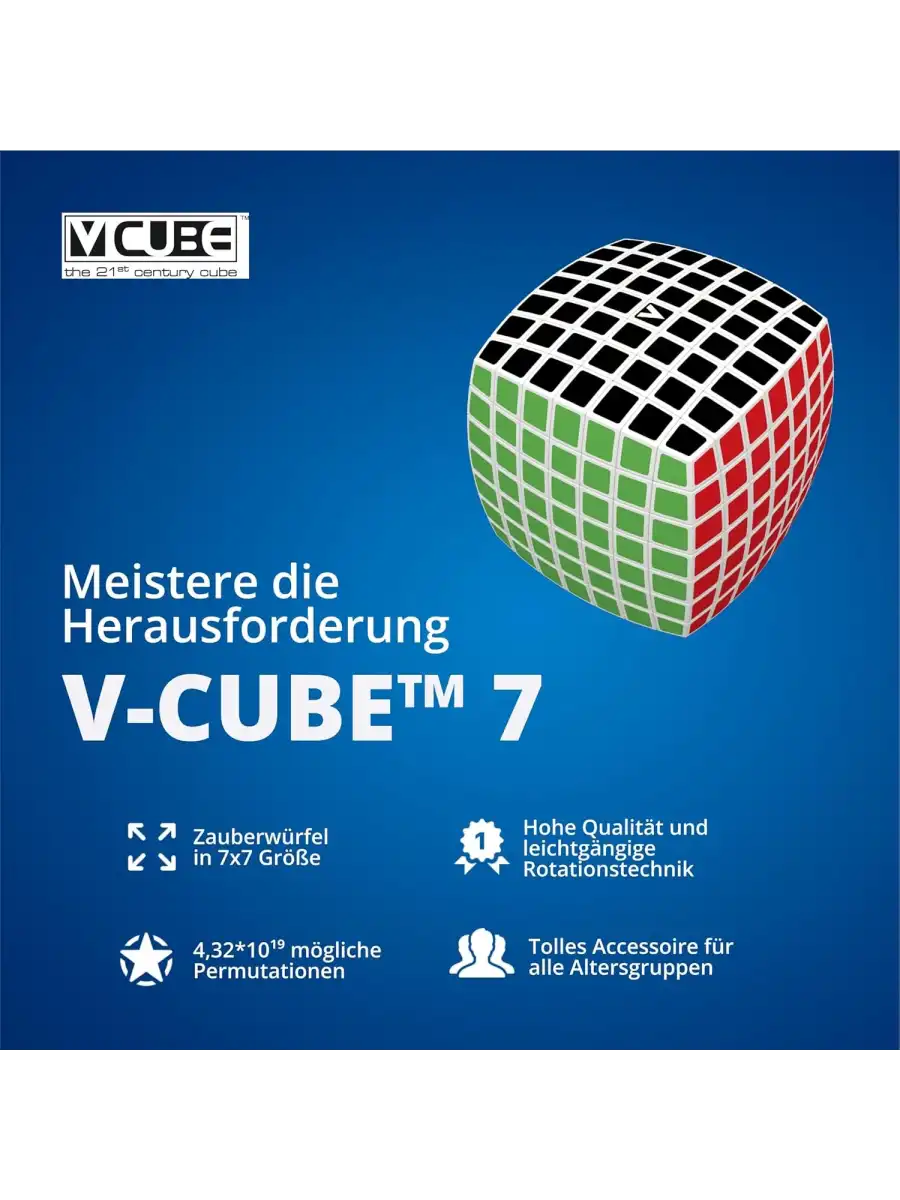 Orijinal V-Cube 7x7 Pillow Küp - V-Cube Küp - Zeka Küpü - 7x7 Pillow Küp - Akıl Küpü - Akıllı Küp -VCube